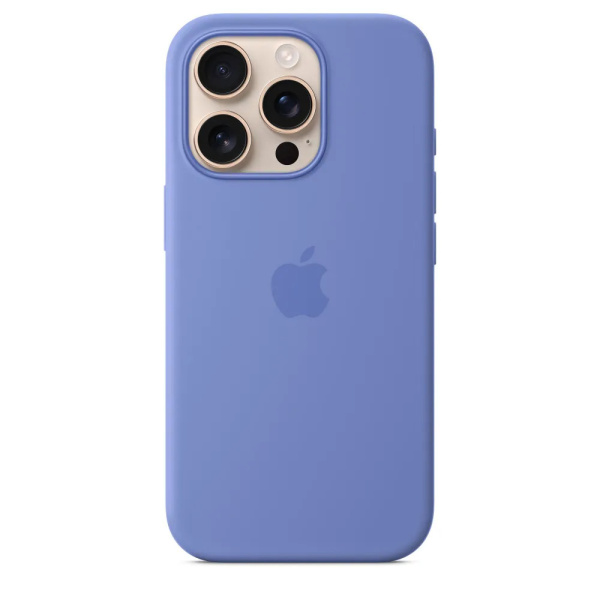Чехол накладка для iPhone 16 Pro Max 6.9" Silicone Case (Button/Magsafe) Periwinkle
