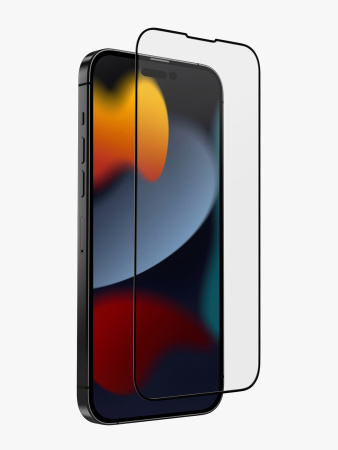Стекло Uniq для iPhone 14 Pro OPTIX Vivid (true colors) Clear/Black