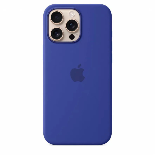 Чехол накладка для iPhone 16 Pro Max 6.9" Silicone Case (Button/Magsafe) Ultramarine