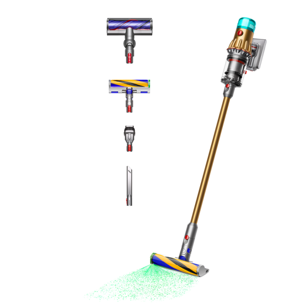 Вертикальный пылесос Dyson V12 Detected Slim Absolute (SV46), Gold/Gold Вертикальный пылесос Dyson V12 Detected Slim Absolute (SV46), Gold/Gold