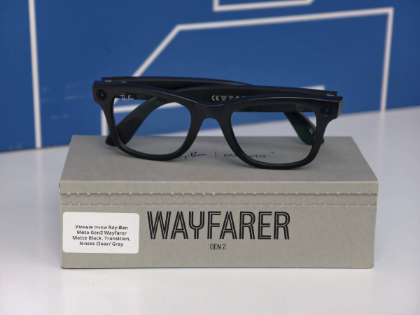 Умные очки Ray-Ban Meta Gen2 Wayfarer Matte Black, Transition, lenses Clear/ Gray (Resale) 4V0ZW25J1102CC