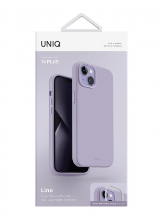 Uniq для iPhone 14 Plus чехол LINO Lavender Uniq для iPhone 14 Plus чехол LINO Lavender