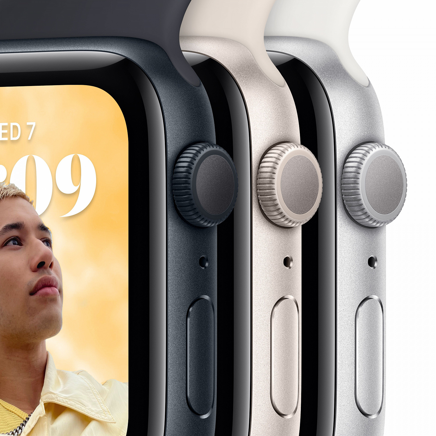 Apple Watch SE (2-nd gen), 44 mm, Корпус из алюминия цвета «тёмная ночь», спортивный ремешок «тёмная ночь» Apple Watch SE (2-nd gen), 44 mm, Корпус из алюминия цвета «тёмная ночь», спортивный ремешок «тёмная ночь»