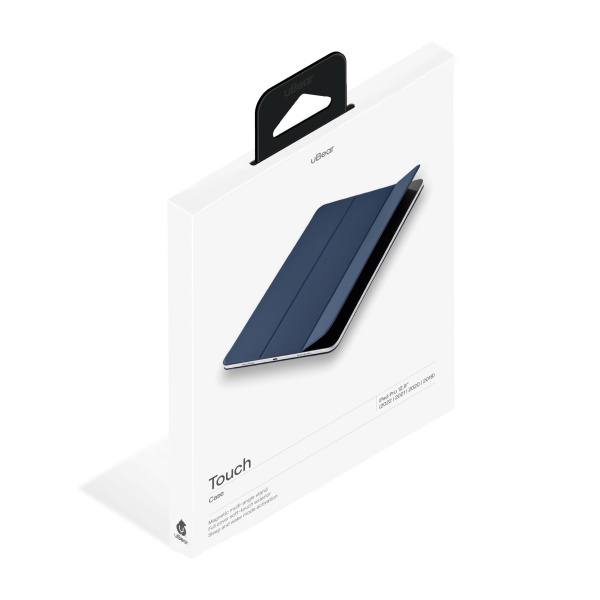 Чехол защитный Ubear Touch Case Folio, iPad Pro 12.9 (2022/2021/2020/2018), магнитный, софт тач, темно-синий Чехол защитный Ubear Touch Case Folio, iPad Pro 12.9 (2022/2021/2020/2018), магнитный, софт тач, темно-синий