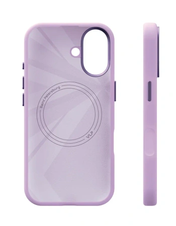Чехол защитный VLP Aster Pro Case с MagSafe для iPhone 17, лавандовый