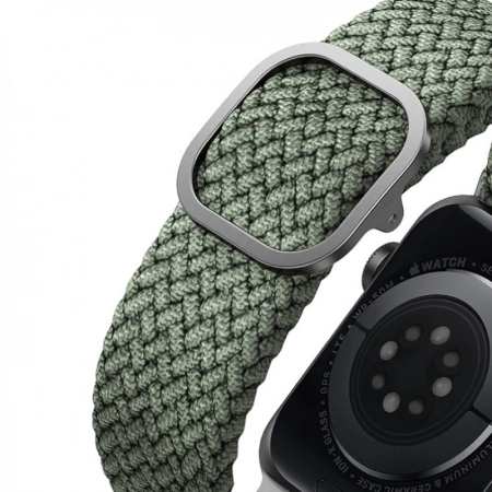 Ремешок Uniq для Apple Watch 41/40/38 mm ASPEN Strap Braided Green Ремешок Uniq для Apple Watch 41/40/38 mm ASPEN Strap Braided Green
