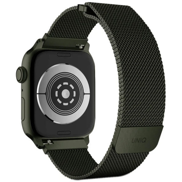 Ремешок Uniq для Apple Watch 41/40/38 mm Dante Strap Mesh Steel Green