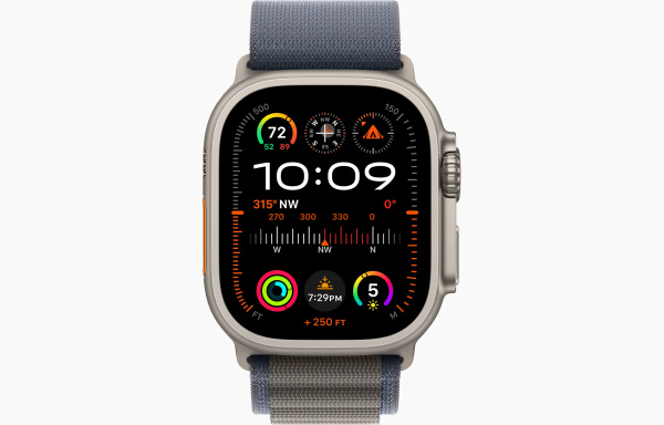 Apple Watch Ultra 2 Titanium Case with Blue Alpine Loop Large Apple Watch Ultra 2 Titanium Case with Blue Alpine Loop Large