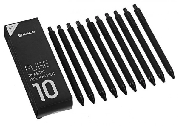 Набор ручек Xiaomi Pen Pack White, черный, 10 шт