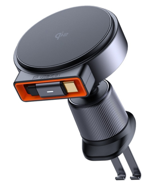 Автодержатель Mcdodo MagQ Qi2 Wirlelss Retractable Car Charger 15W CH-0090 Black