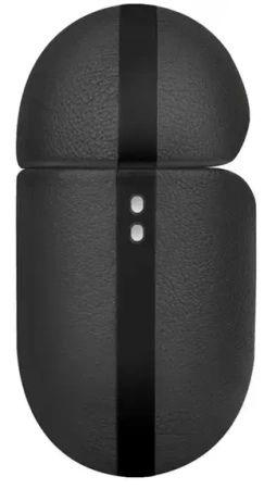 Чехол Uniq для Airpods 3 Terra Genuine Leather With Wrist Strap Black