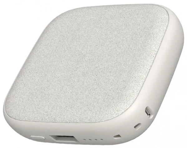 Внешний аккумулятор 20Вт с поддержкой беспроводной зарядки Power Bank Xiaomi (Mi)  SOLOVE Wireless Charger 10000mAh  (W5 White Updated) , белая
