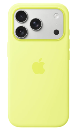 Чехол накладка для iPhone 17 Pro 6.3" Silicone Case (Button/Magsafe) Neon Yellow