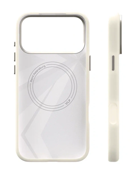 Чехол защитный VLP Aster Pro Case с MagSafe для iPhone 17 ProMax, белый