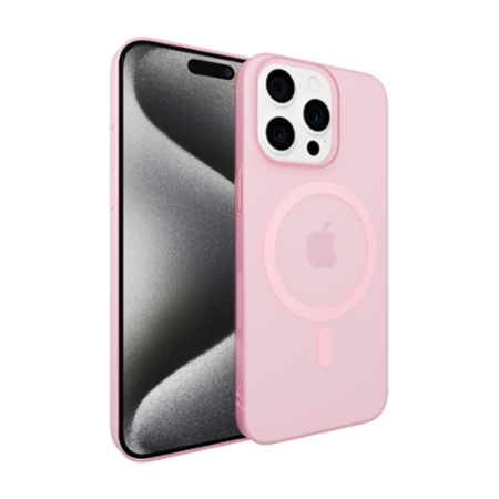 Чехол накладка iPhone 16 Pro Max 6.9" Gurdini Slim Series with Magsafe Pink