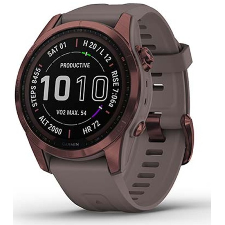 Умные часы Garmin fenix 7S Sapphire Sol, Dark Bronze Ti, Smart Watch