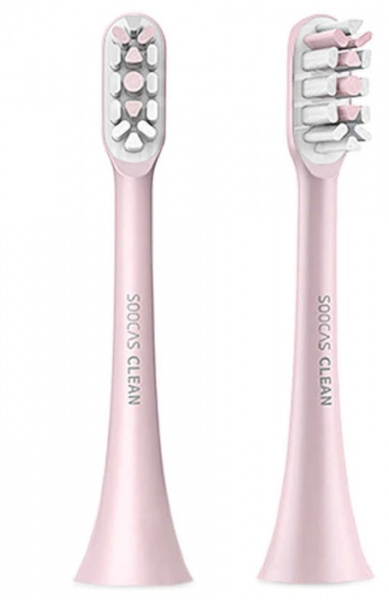 Насадки для электрической зубной щетки Xiaomi Soocare Soocas X3 Pink, 2 шт Насадки для электрической зубной щетки Xiaomi Soocare Soocas X3 Pink, 2 шт