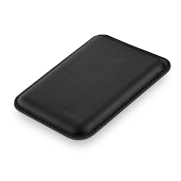 Чехол защитный uBear Leather Shell Case, кардхолдер, натуральная кожа, чёрный