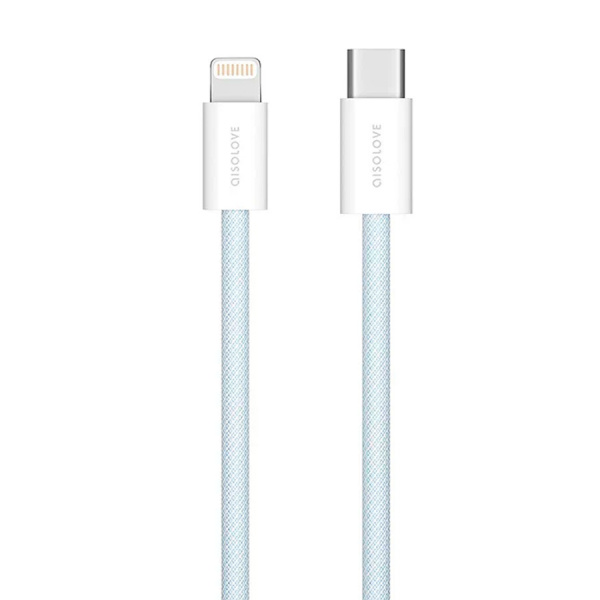 Кабель Type-C/Lightning Xiaomi (Mi) SOLOVE 100 см 20W PD 3А , высокопрочная ABS+ оплетка (DW6) Blue Кабель Type-C/Lightning Xiaomi (Mi) SOLOVE 100 см 20W PD 3А , высокопрочная ABS+ оплетка (DW6) Blue