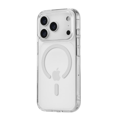 Чехол защитный uBear Real Mag Case для iPhone 17 Pro, MagSafe, усиленный, Прозрачный Чехол защитный uBear Real Mag Case для iPhone 17 Pro, MagSafe, усиленный, Прозрачный