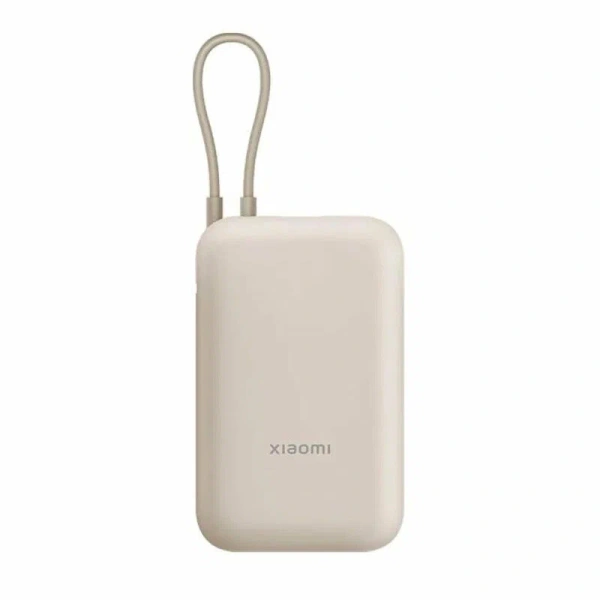 Портативный аккумулятор Xiaomi Mi Power Bank With Cable USB-C 10000mAh Pocket Version P15ZM Beige Портативный аккумулятор Xiaomi Mi Power Bank With Cable USB-C 10000mAh Pocket Version P15ZM Beige