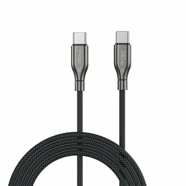 Кабель Vyvylabs Hardcore Series Fast Charging Cable Type-C to Type-C 240W 2M Dark Gray