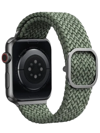Ремешок Uniq для Apple Watch 41/40/38 mm ASPEN Strap Braided Green Ремешок Uniq для Apple Watch 41/40/38 mm ASPEN Strap Braided Green