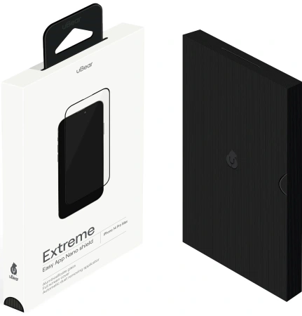 Стекло защитное uBear Extreme Nano Shield для iPhone 14 Pro Max, с аппликатором Easy App, алюмосиликатное