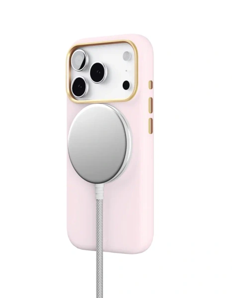Чехол защитный VLP Aster Pro Case с MagSafe для iPhone 17 Pro, розовый
