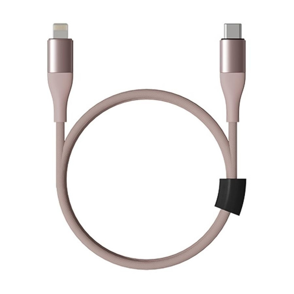 Кабель Type-C/Lightning SOLOVE 100 см 20W PD 3А нейлоновая оплетка (DW5 Pink), розовый Кабель Type-C/Lightning SOLOVE 100 см 20W PD 3А нейлоновая оплетка (DW5 Pink), розовый
