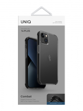 Uniq для iPhone 14 Plus чехол Combat Black