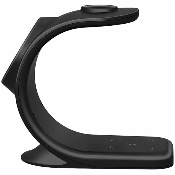 Беспроводное зарядное устройство VLP Powerstand 3in1 Qi2 для Apple Watch, черное