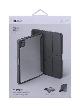 Чехол Uniq для iPad Mini 6 (2021) Moven Anti-microbial Grey