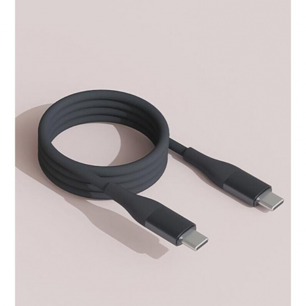 Кабель Type-C/Type-C Xiaomi (Mi) SOLOVE 100 см 20W PD 3А нейлоновая оплетка (DW3 Dark Grey), темно-серый Кабель Type-C/Type-C Xiaomi (Mi) SOLOVE 100 см 20W PD 3А нейлоновая оплетка (DW3 Dark Grey), темно-серый