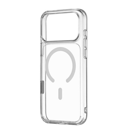 Чехол защитный uBear Real Mag Case для iPhone 17 Pro Max, MagSafe, усиленный, Прозрачный Чехол защитный uBear Real Mag Case для iPhone 17 Pro Max, MagSafe, усиленный, Прозрачный