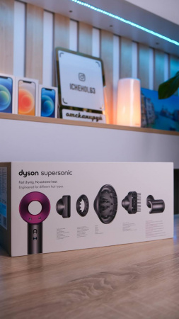 Фен Dyson SuperSonic HD07 (Iron/Fuchsia)