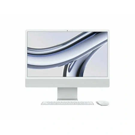 Apple iMac 24" (M3, 8C CPU, 8C GPU, 2023) Retina 4,5K, 8 Гб, 256 Гб (MQR93) Серебристый