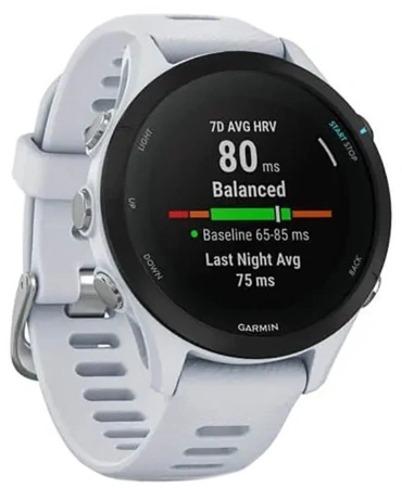 Умные часы Garmin Forerunner 255S Music Wi-Fi, белый камень