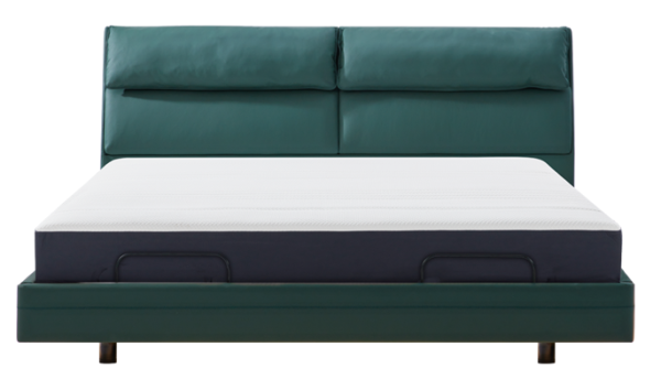 Умная двуспальная кровать Xiaomi 8H Feel Intelligent Leather Suspended Electric Bed X+ 1.5m Green (умное основание DT7 и ортопедический матрас TZ)