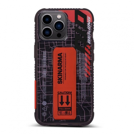 SKINARMA для iPhone 14 Pro чехол SHINGOKI with Grip stand Black/Red SKINARMA для iPhone 14 Pro чехол SHINGOKI with Grip stand Black/Red