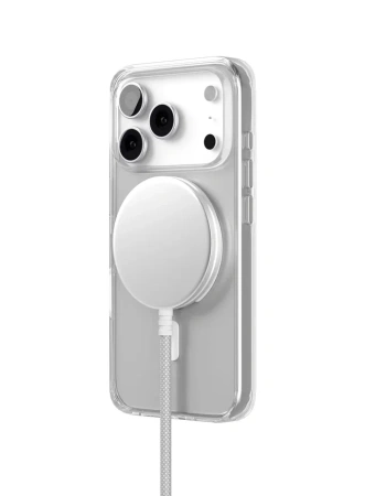 Чехол защитный VLP Puro Case с MagSafe для iPhone 17 Pro, прозрачный