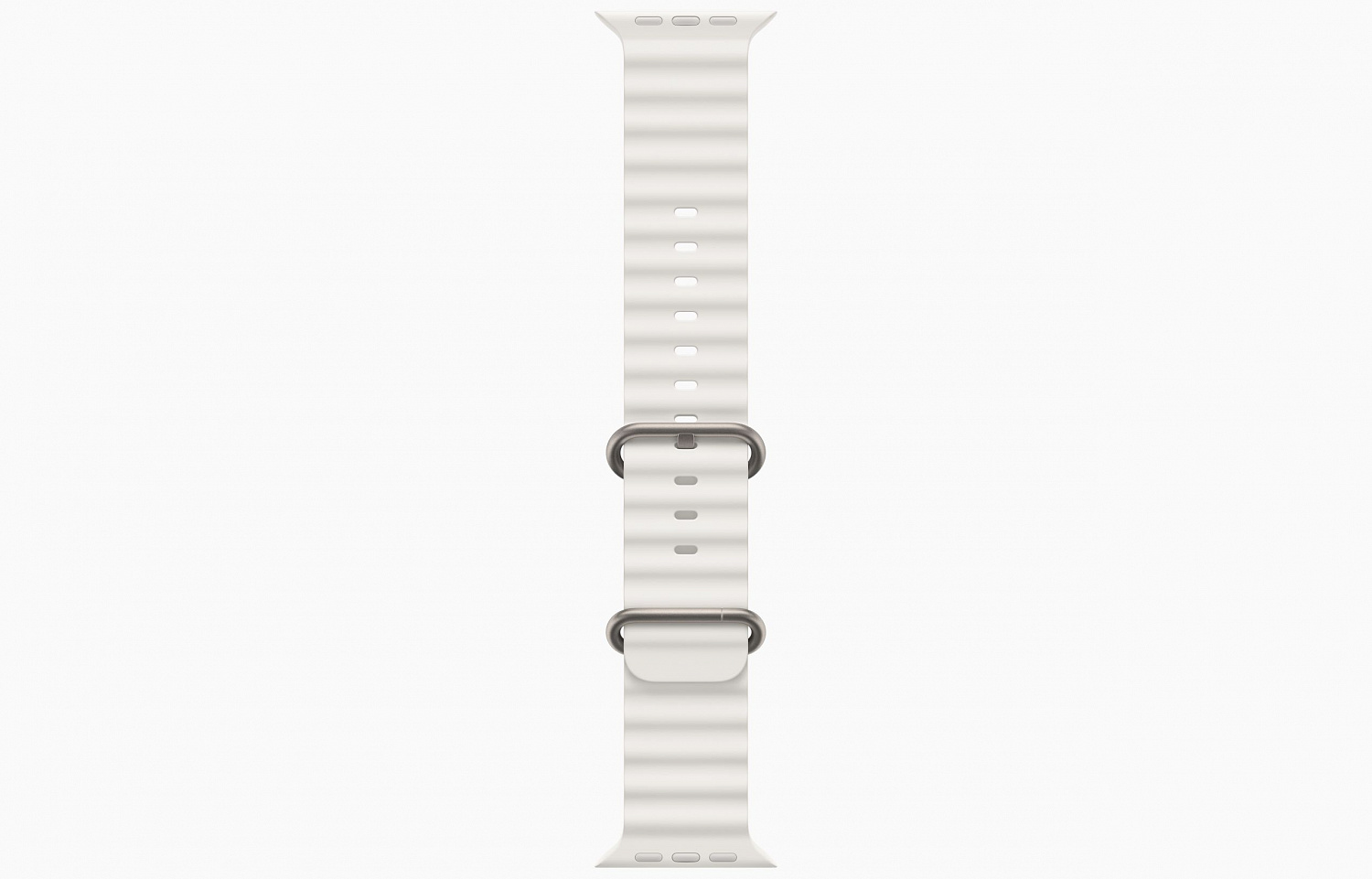 Apple Watch Ultra 2 Titanium Case with White Ocean Band