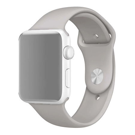 Силиконовый ремешок Gurdini Apple Watch 42mm/44mm (S/M-M/L) Stone