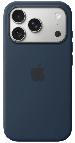 Чехол накладка для iPhone 17 Pro 6.3" Silicone Case (Button/Magsafe) Midnight