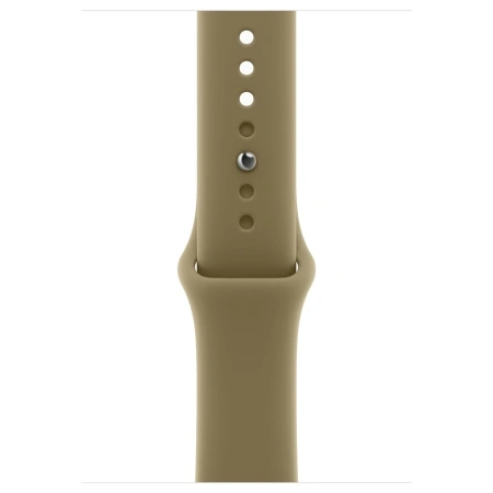Apple Watch S12, 42 mm, корпус из алюминия бронзового цвета, спортивный ремешок бежевого цвета