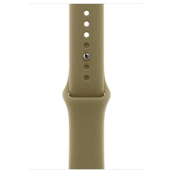 Apple Watch S12, 42 mm, корпус из алюминия бронзового цвета, спортивный ремешок бежевого цвета