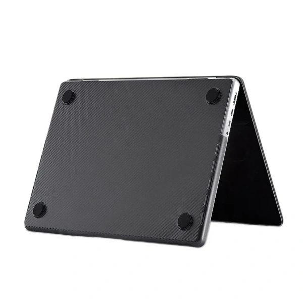 Чехол накладка Gurdini для Macbook Air 13.6" M2/M3/M4 пластик под карбон черный Чехол накладка Gurdini для Macbook Air 13.6" M2/M3/M4 пластик под карбон черный