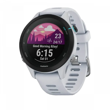 Умные часы Garmin Forerunner 255S Music Wi-Fi, белый камень