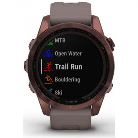 Умные часы Garmin fenix 7S Sapphire Sol, Dark Bronze Ti, Smart Watch