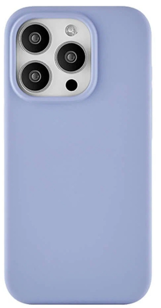 Чехол защитный uBear Touch Mag Case, iPhone 15 Pro, MagSafe, силикон, лавандовый